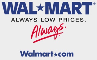 Did you notice the phrase “Always low prices” is gone from the current logo, shown at top?