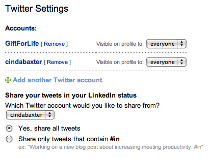 Twitter posts on LinkedIn profiles now available | The Always Upward Blog